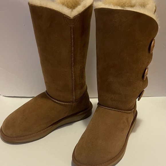 RIVERLAND Suede & Wool Sherpa Boots NWT - Picture 6 of 10
